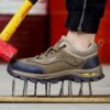 Men's Safety Work Shoes Viatu vya Kiume - Anti-Smashing Anti-Piercing Protection for Construction Site with Durable Non-Slip Rubber Sole & Breathable Comfort Design - 1 Men's Safety Work Shoes Viatu vya Kiume - Anti-Smashing Anti-Piercing Protection for Construction Site with Durable Non-Slip Rubber Sole & Breathable Comfort Design
