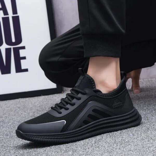 Men's Chunky Sneakers Thick Sole Height Increasing Dad Shoes for Sports & Casual, Trendy Canvas Shoes with Non-Slip Comfor - 1 Men's Chunky Sneakers Thick Sole Height Increasing Dad Shoes for Sports & Casual, Trendy Canvas Shoes with Non-Slip Comfor