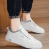 Hot Youth Men's Casual Sports Sneakers Man - Trendy Breathable Mesh Shoes Viatu vya Kiume with Non-Slip & Wear-Resistant Rubber Sole & Lace-Up for Versatile Street Fashion - 1 Hot Youth Men's Casual Sports Sneakers Man - Trendy Breathable Mesh Shoes Viatu vya Kiume with Non-Slip & Wear-Resistant Rubber Sole & Lace-Up for Versatile Street Fashion