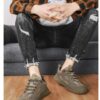 Hot Youth Men's Casual Sports Sneakers Man - Breathable PU Mesh Shoes Viatu vya Kiume with Non-Slip & Wear-Resistant Rubber Sole & Lightweight Lace-Up for Versatile Street Fashion - 1 Hot Youth Men's Casual Sports Sneakers Man - Breathable PU Mesh Shoes Viatu vya Kiume with Non-Slip & Wear-Resistant Rubber Sole & Lightweight Lace-Up for Versatile Street Fashion