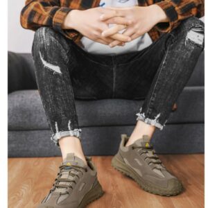 Hot Youth Men's Casual Sports Sneakers Man - Breathable PU Mesh Shoes Viatu vya Kiume with Non-Slip & Wear-Resistant Rubber Sole & Lightweight Lace-Up for Versatile Street Fashion - 1 Hot Youth Men's Casual Sports Sneakers Man - Breathable PU Mesh Shoes Viatu vya Kiume with Non-Slip & Wear-Resistant Rubber Sole & Lightweight Lace-Up for Versatile Street Fashion