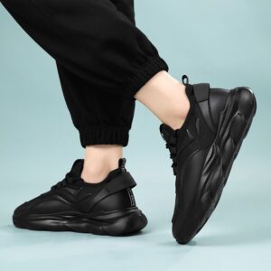 Hot Youth Men's Chunky Sports Sneakers Man - New Breathable Mesh PU Shoes Viatu vya Kiume with Non-Slip & Wear-Resistant Rubber Sole & Lace-Up for Casual Versatile Street Fashion - 1 Hot Youth Men's Chunky Sports Sneakers Man - New Breathable Mesh PU Shoes Viatu vya Kiume with Non-Slip & Wear-Resistant Rubber Sole & Lace-Up for Casual Versatile Street Fashion