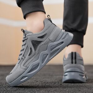 Hot Youth Men's Outdoor Work Safety Sneakers Man - New Breathable Mesh PU Shoes Viatu vya Kiume with Non-Slip & Wear-Resistant Rubber Sole for Urban Street Style
