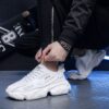 Hot Youth Men's Chunky Platform Sneakers Man - New Thick Sole Casual Shoes Viatu vya Kiume with Non-Slip & Wear-Resistant Rubber Sole & Breathable PU for Street Fashion - 1 Hot Youth Men's Chunky Platform Sneakers Man - New Thick Sole Casual Shoes Viatu vya Kiume with Non-Slip & Wear-Resistant Rubber Sole & Breathable PU for Street Fashion