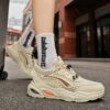 Youth Men's Casual Sneakers Man - Black Versatile Breathable Mesh PU Shoes Viatu vya Kiume with Non-Slip & Wear-Resistant Rubber Sole for Urban Street Style