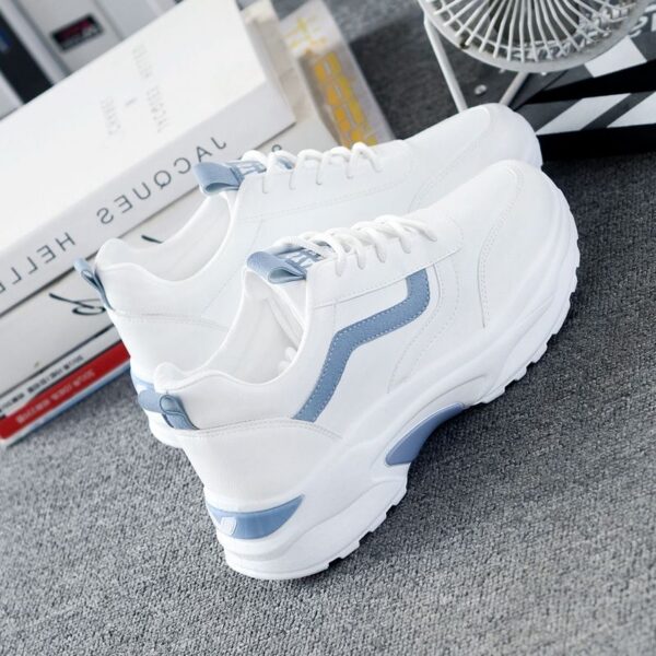 Viatu za Wanawake 2025 Kenya - Non-Slip Sports Shoes Rainy  Season, Breathable Mesh Sneakers Students Daily Wear, Thick-Soled White for Rainy Mvua