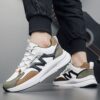 Youth Men's Dad Sports Running Sneakers Man - Black Trendy Fashion PU Leather Shoes Viatu vya Kiume with Non-Slip Wear-Resistant Rubber Sole & Lace-Up for Casual Streetwear - 1 Youth Men's Dad Sports Running Sneakers Man - Black Trendy Fashion PU Leather Shoes Viatu vya Kiume with Non-Slip Wear-Resistant Rubber Sole & Lace-Up for Casual Streetwear