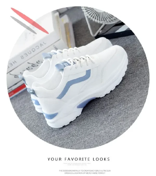 Viatu za Wanawake 2025 Kenya - Non-Slip Sports Shoes Rainy Season, Breathable Mesh Sneakers Students Daily Wear, Thick-Soled White for Rainy Mvua