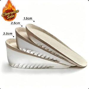 [ Final Clearance ] 【 Heel 2.5cm 】【2 pairs】  Lift Gel Insoles - PU & Silicone Half-Size Adjustable Pads, Soft CushionShoe Inserts for High Heels men shoes  women shoes   （discount）