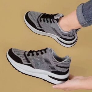 Women's Flyknit Running Shoes - Breathable Mesh Casual Athletic Sneakers with Cushioned Insole, Non-Slip Sole for Gym and Outdoor Activities, Fashion Lightweight Walking Shoes (FBK delivery 2-6 days) - 1 Women's Flyknit Running Shoes - Breathable Mesh Casual Athletic Sneakers with Cushioned Insole, Non-Slip Sole for Gym and Outdoor Activities, Fashion Lightweight Walking Shoes (FBK delivery 2-6 days)