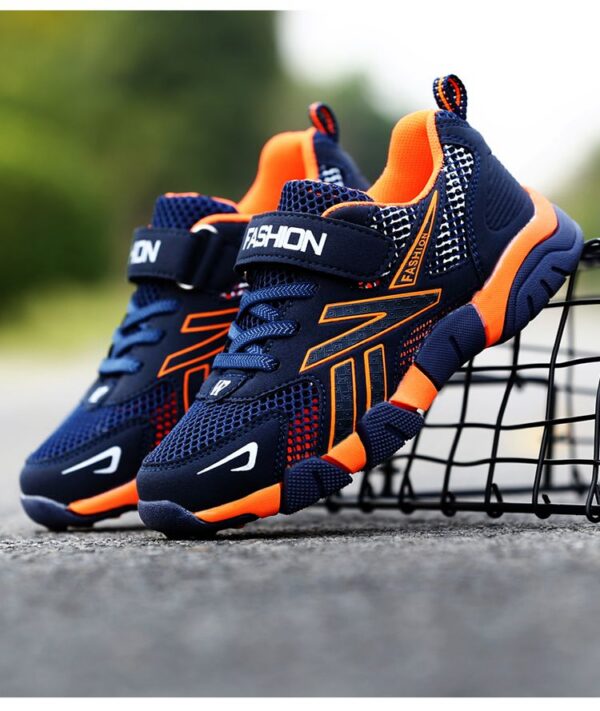 Boys shoes Anti-Slip Sports Sneakers, Waterproof Breathable School Shoes for Walking Running, Kids Outdoor Rainy Season Shoes with Lightweight Durable Design - Easy Wear Kids & Boys Sports Footwear