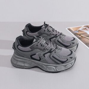Women's Chunky Sneakers - Korean Style Thick-Sole Platform Casual Sports Shoes for Students, Versatile Breathable Running Shoes with Height Increasing Design - 1 Women's Chunky Sneakers - Korean Style Thick-Sole Platform Casual Sports Shoes for Students, Versatile Breathable Running Shoes with Height Increasing Design