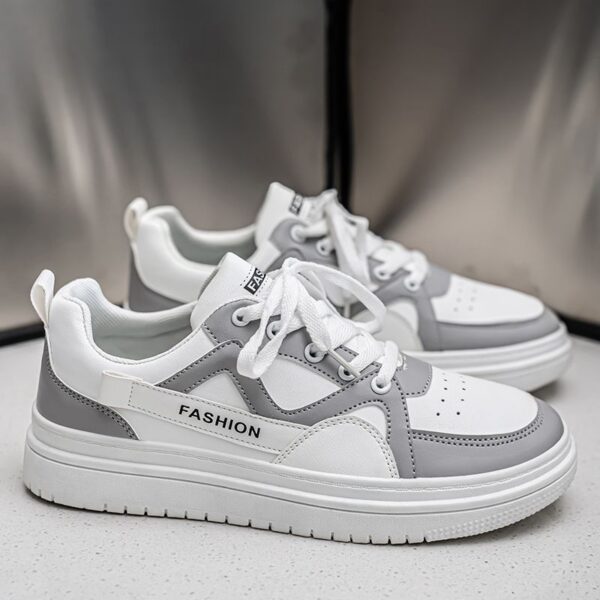 Hot Youth Men's Chunky Retro Sneakers Man - Waterproof & Non-Slip & Wear-Resistant PU Leather Shoes Viatu vya Kiume with Rubber Sole for Casual Sports Street - 2 Hot Youth Men's Chunky Retro Sneakers Man - Waterproof & Non-Slip & Wear-Resistant PU Leather Shoes Viatu vya Kiume with Rubber Sole for Casual Sports Street