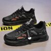Hot Men's Dad Sports Sneakers Man - Black Breathable Non-Slip PU Leather Shoes Viatu vya Kiume with Wear-Resistant Rubber Sole & Lace-Up for Student Campus Street Style - 2 Hot Men's Dad Sports Sneakers Man - Black Breathable Non-Slip PU Leather Shoes Viatu vya Kiume with Wear-Resistant Rubber Sole & Lace-Up for Student Campus Street Style