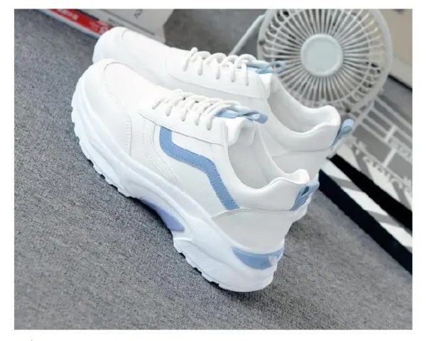 Viatu za Wanawake 2025 Kenya - Non-Slip Sports Shoes Rainy Season, Breathable Mesh Sneakers Students Daily Wear, Thick-Soled White for Rainy Mvua
