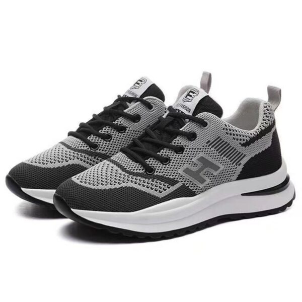 Women's Flyknit Running Shoes - Breathable Mesh Casual Athletic Sneakers with Cushioned Insole, Non-Slip Sole for Gym and Outdoor Activities, Fashion Lightweight Walking Shoes (FBK delivery 2-6 days)