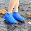 【2 Pairs】African Monsoon Essentials: 2.8mm Latex Overboots - Mud-Proof Rain Shoe Covers with 7-Level Anti-Slip Grip for Nairobi Flood Zones, Heavy-Duty Toe Armor in Vibrant Colors(FBK)(discount)