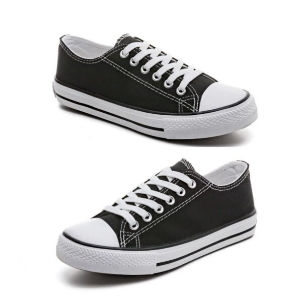 Low-Top Canvas Casual Sneakers - Comfy Urban Streetwear in Kenya Style, Breathable Non-Slip Shoes with Classic Design for Daily Walking & Light Sports(FBK delivery 2-6 days)