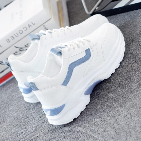 Viatu za Wanawake 2025 Kenya - Non-Slip Sports Shoes Rainy  Season, Breathable Mesh Sneakers Students Daily Wear, Thick-Soled White for Rainy Mvua