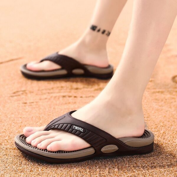 Men's Extra Large Size Flip Flops - Flat Sole Sandals for Home, Beach & Outdoor Wear, Comfortable Non-Slip Slippers for Casual Use - 2 Men's Extra Large Size Flip Flops - Flat Sole Sandals for Home, Beach & Outdoor Wear, Comfortable Non-Slip Slippers for Casual Use