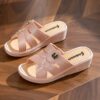 Heel 3CM Women's High Heel Slippers - Thick Sole Soft Bottom Sandals for Summer Outdoor & Home Wear, Anti-Slip Comfortable Social Wedge Shoes (Runs Small - Size Up 1)  (FBK delivery 2-6 days)discount