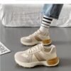 Women's Red Chunky Sneakers - Color-Block Thick-Sole Platform Casual Sports Shoes, Retro Running Style Versatile Footwear (Best Seller) - 2 Women's Red Chunky Sneakers - Color-Block Thick-Sole Platform Casual Sports Shoes, Retro Running Style Versatile Footwear (Best Seller)