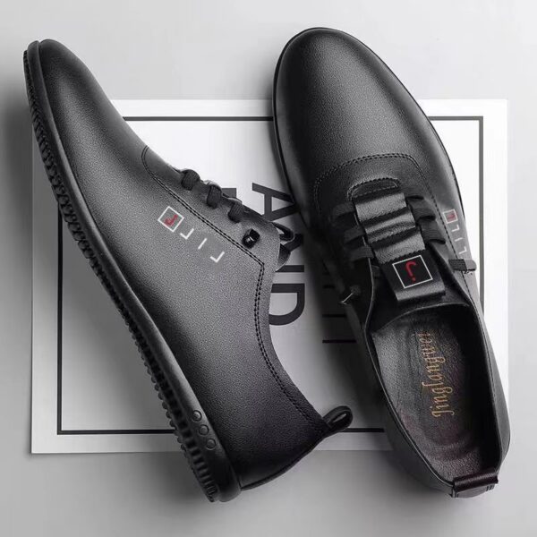 Men's Fashion Casual Shoes - Soft Sole Slip-On Leather Sneakers for Business & Daily Wear, Trendy White Shoes All-Season Comfor - 3 Men's Fashion Casual Shoes - Soft Sole Slip-On Leather Sneakers for Business & Daily Wear, Trendy White Shoes All-Season Comfor