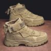 Men's High-Cut Work Boots - All-Season Fashion Ankle Boots for Outdoor & Casual Wear, Trendy Durable Safety Shoes Anti-Slip Design (FBK-Delivery 2-6 days) - 3 Men's High-Cut Work Boots - All-Season Fashion Ankle Boots for Outdoor & Casual Wear, Trendy Durable Safety Shoes Anti-Slip Design (FBK-Delivery 2-6 days)