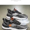 Hot Youth Men's Trendy Sports Sneakers Man - Lightweight Airflow PU Shoes Viatu vya Kiume with Non-Slip & Wear-Resistant Rubber Sole & Lace-Up for Versatile Street Fashion