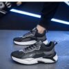 Youth Men's Trendy Sports Sneakers Man - Non-Slip & Wear-Resistant Rubber Sole PU Shoes Viatu vya Kiume with Lace-Up for Casual Street Style