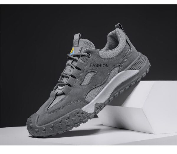 Hot Youth Men's Casual Sports Sneakers Man - Breathable PU Mesh Shoes Viatu vya Kiume with Non-Slip & Wear-Resistant Rubber Sole & Lightweight Lace-Up for Versatile Street Fashion