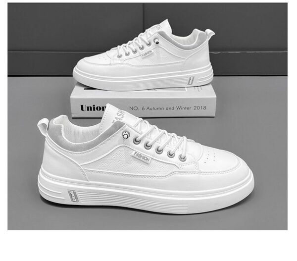 Hot Youth Men's Casual Sports Sneakers Man - Trendy Breathable Mesh Shoes Viatu vya Kiume with Non-Slip & Wear-Resistant Rubber Sole & Lace-Up for Versatile Street Fashion - 3 Hot Youth Men's Casual Sports Sneakers Man - Trendy Breathable Mesh Shoes Viatu vya Kiume with Non-Slip & Wear-Resistant Rubber Sole & Lace-Up for Versatile Street Fashion