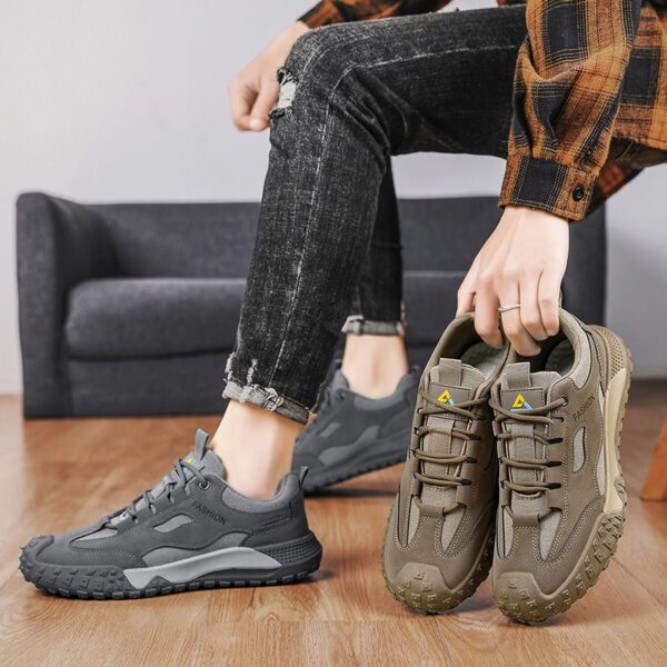 Hot Youth Men's Casual Sports Sneakers Man - Breathable PU Mesh Shoes Viatu vya Kiume with Non-Slip & Wear-Resistant Rubber Sole & Lightweight Lace-Up for Versatile Street Fashion - 3 Hot Youth Men's Casual Sports Sneakers Man - Breathable PU Mesh Shoes Viatu vya Kiume with Non-Slip & Wear-Resistant Rubber Sole & Lightweight Lace-Up for Versatile Street Fashion