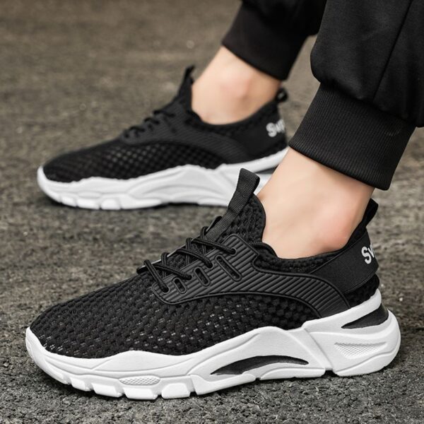 Hot Youth Men's Chunky Retro Sneakers Man - Student Campus Casual Shoes Viatu vya Kiume with Breathable Mesh & Non-Slip & Wear-Resistant Rubber Sole for Versatile Street Style