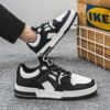 New Men's Casual Sneakers Man - Brown Versatile Fashion Shoes Viatu vya Kiume with Non-Slip & Wear-Resistant Rubber Sole & Lace-Up for Urban Street Style - 3 New Men's Casual Sneakers Man - Brown Versatile Fashion Shoes Viatu vya Kiume with Non-Slip & Wear-Resistant Rubber Sole & Lace-Up for Urban Street Style