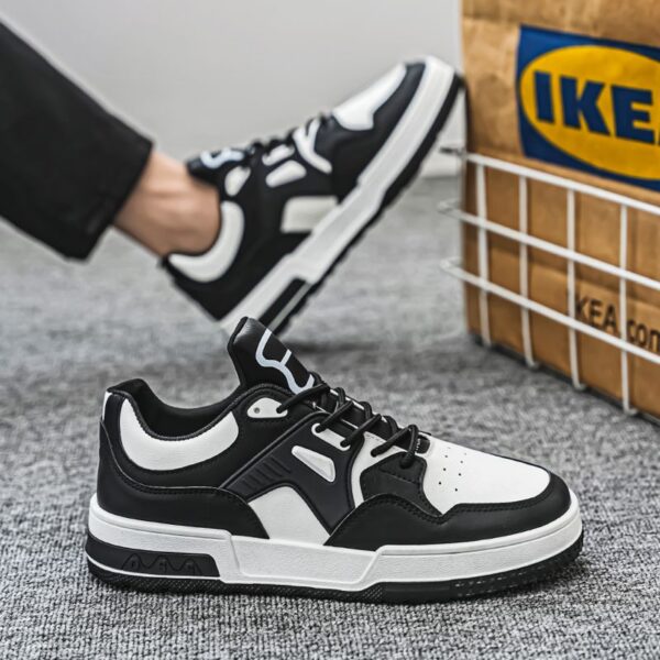New Men's Casual Sneakers Man - Brown Versatile Fashion Shoes Viatu vya Kiume with Non-Slip & Wear-Resistant Rubber Sole & Lace-Up for Urban Street Style - 3 New Men's Casual Sneakers Man - Brown Versatile Fashion Shoes Viatu vya Kiume with Non-Slip & Wear-Resistant Rubber Sole & Lace-Up for Urban Street Style