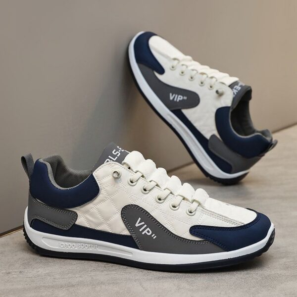 Hot Men's Retro Running Sneakers Man - Classic Cortez Style PU Leather Shoes Viatu vya Kiume with Non-Slip & Wear-Resistant Rubber Sole for Casual Sports Fashion - 3 Hot Men's Retro Running Sneakers Man - Classic Cortez Style PU Leather Shoes Viatu vya Kiume with Non-Slip & Wear-Resistant Rubber Sole for Casual Sports Fashion