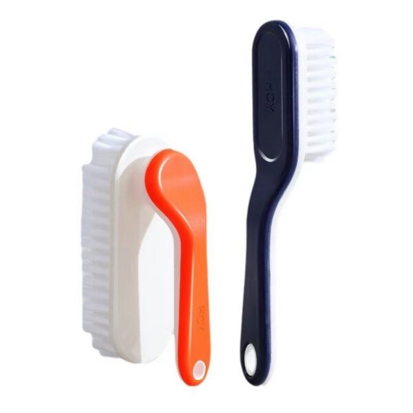 [ Final Clearance ] 【2-Pieces】  Pro Shoe Care Brushes - Multi-Angle Soft Bristle Cleaner with Long Handle & Hook for African Dusty Roads, Safari-Ready Crevice Tool in Random Colors