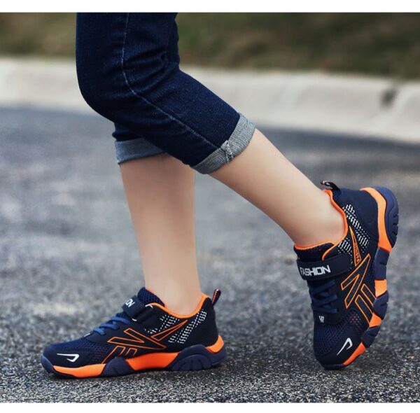 Boys shoes Anti-Slip Sports Sneakers, Waterproof Breathable School Shoes for Walking Running, Kids Outdoor Rainy Season Shoes with Lightweight Durable Design - Easy Wear Kids & Boys Sports Footwear
