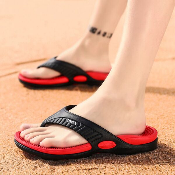 Men's Extra Large Size Flip Flops - Flat Sole Sandals for Home, Beach & Outdoor Wear, Comfortable Non-Slip Slippers for Casual Use - 3 Men's Extra Large Size Flip Flops - Flat Sole Sandals for Home, Beach & Outdoor Wear, Comfortable Non-Slip Slippers for Casual Use