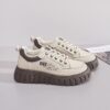 Women's White Sneakers - Korean Style Instagram Fashion Thick-Sole Platform Sports & Running Shoes for Students, Height Increasing Casual Lightweight Design - 3 Women's White Sneakers - Korean Style Instagram Fashion Thick-Sole Platform Sports & Running Shoes for Students, Height Increasing Casual Lightweight Design