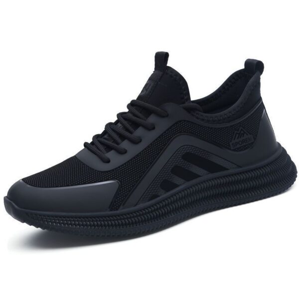 Men's Chunky Sneakers Thick Sole Height Increasing Dad Shoes for Sports & Casual, Trendy Canvas Shoes with Non-Slip Comfor - 4 Men's Chunky Sneakers Thick Sole Height Increasing Dad Shoes for Sports & Casual, Trendy Canvas Shoes with Non-Slip Comfor