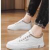 Hot Youth Men's Casual Sports Sneakers Man - Trendy Breathable Mesh Shoes Viatu vya Kiume with Non-Slip & Wear-Resistant Rubber Sole & Lace-Up for Versatile Street Fashion - 4 Hot Youth Men's Casual Sports Sneakers Man - Trendy Breathable Mesh Shoes Viatu vya Kiume with Non-Slip & Wear-Resistant Rubber Sole & Lace-Up for Versatile Street Fashion