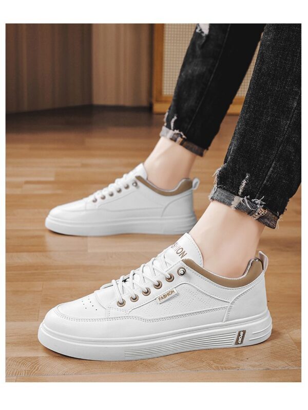 Hot Youth Men's Casual Sports Sneakers Man - Trendy Breathable Mesh Shoes Viatu vya Kiume with Non-Slip & Wear-Resistant Rubber Sole & Lace-Up for Versatile Street Fashion - 4 Hot Youth Men's Casual Sports Sneakers Man - Trendy Breathable Mesh Shoes Viatu vya Kiume with Non-Slip & Wear-Resistant Rubber Sole & Lace-Up for Versatile Street Fashion
