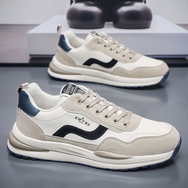 Hot Youth Men's Retro Running Sneakers Man - Classic Cortez Style PU Casual Shoes Viatu vya Kiume with Non-Slip & Wear-Resistant Rubber Sole & Breathable for Chunky Street Fashion - 4 Hot Youth Men's Retro Running Sneakers Man - Classic Cortez Style PU Casual Shoes Viatu vya Kiume with Non-Slip & Wear-Resistant Rubber Sole & Breathable for Chunky Street Fashion