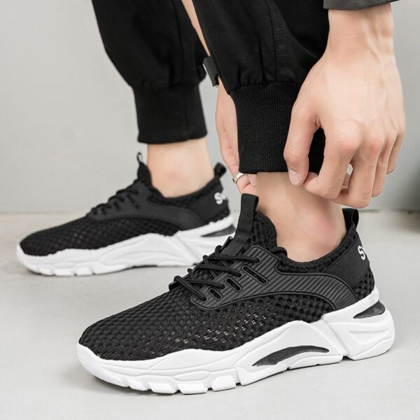 Hot Youth Men's Chunky Retro Sneakers Man - Student Campus Casual Shoes Viatu vya Kiume with Breathable Mesh & Non-Slip & Wear-Resistant Rubber Sole for Versatile Street Style