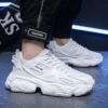 Hot Youth Men's Chunky Platform Sneakers Man - New Thick Sole Casual Shoes Viatu vya Kiume with Non-Slip & Wear-Resistant Rubber Sole & Breathable PU for Street Fashion - 4 Hot Youth Men's Chunky Platform Sneakers Man - New Thick Sole Casual Shoes Viatu vya Kiume with Non-Slip & Wear-Resistant Rubber Sole & Breathable PU for Street Fashion