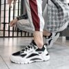 Hot New Men's Dad Sports Sneakers Man - Black Breathable Mesh & Non-Slip Shoes Viatu vya Kiume with Wear-Resistant Rubber Sole for Casual Running Fashion