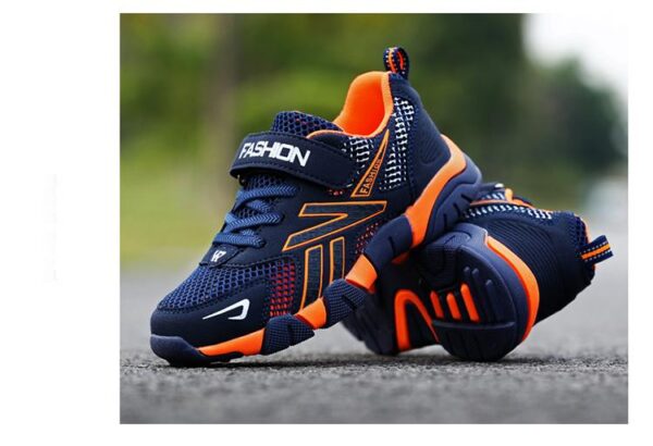 Boys shoes Anti-Slip Sports Sneakers, Waterproof Breathable School Shoes for Walking Running, Kids Outdoor Rainy Season Shoes with Lightweight Durable Design - Easy Wear Kids & Boys Sports Footwear
