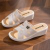 Heel 3CM Women's High Heel Slippers - Thick Sole Soft Bottom Sandals for Summer Outdoor & Home Wear, Anti-Slip Comfortable Social Wedge Shoes (Runs Small - Size Up 1)  (FBK delivery 2-6 days)discount
